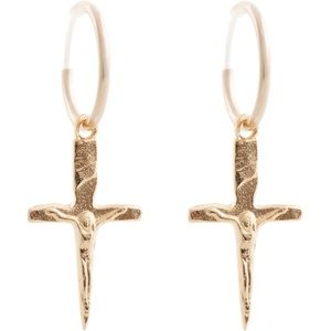 Britt Bolton CRUCIFIX DAGGER HOOPS
